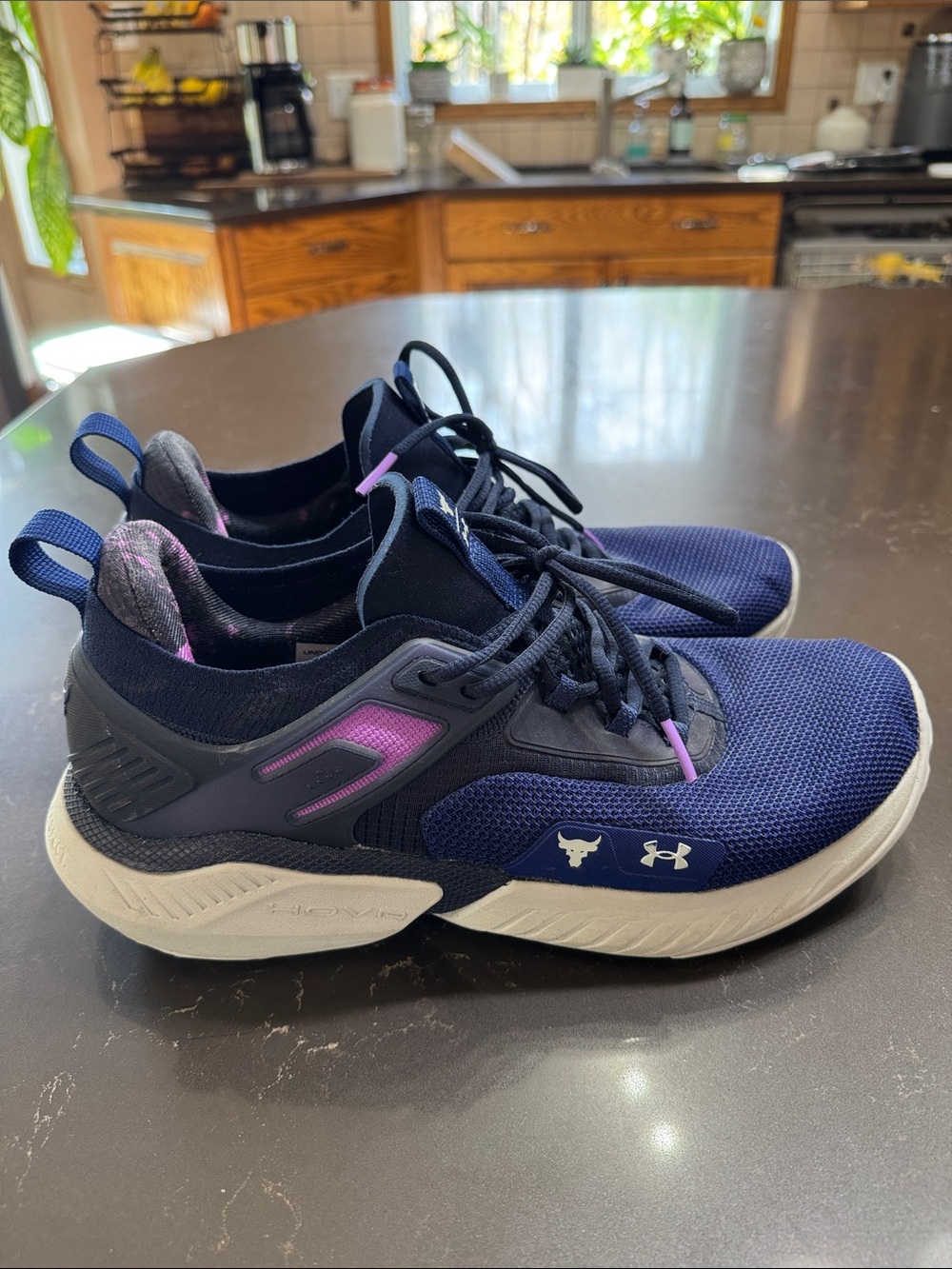 Under Armour Project Rock 5 Disrupt Men’s Shoes - 'Bauhaus Blue/Midnight Navy' - Picture 4 of 9